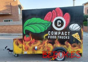 rotulacion food truck comida compact